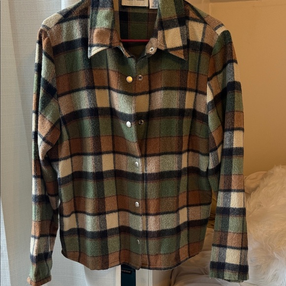 Cozy Plaid Button-Down Shirt - Picture 1 of 6